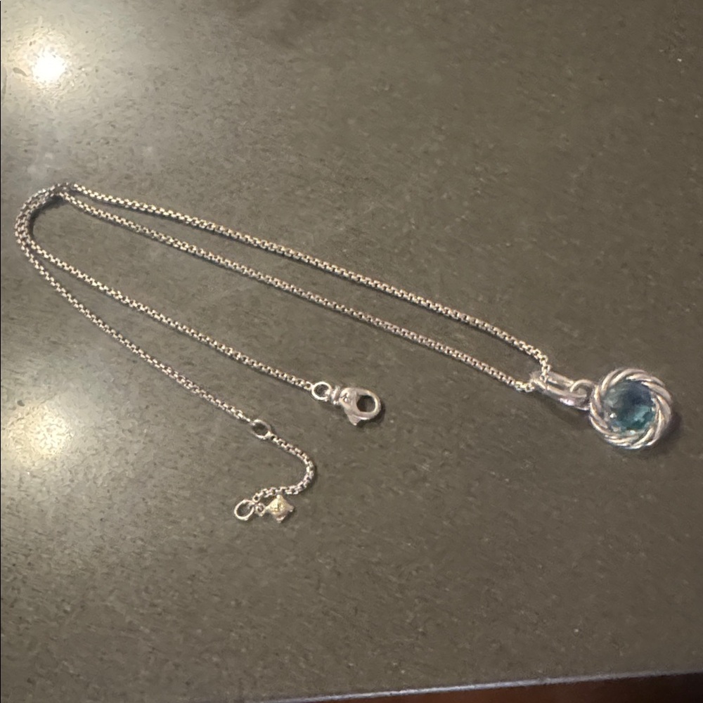David Yarman, blue topaz reversible pendant - Picture 5 of 7
